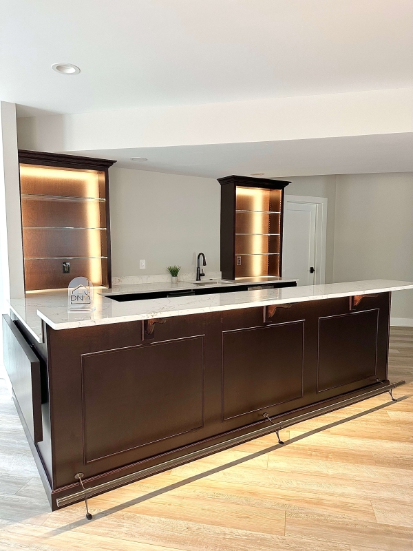 Clifton VA custom basement bar