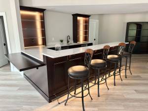 Clifton VA custom basement bar